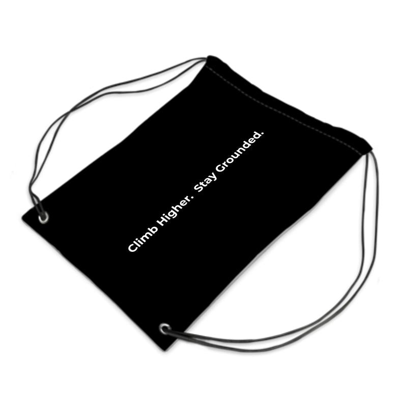 Aether Peak | The Sunburst Tokri Cotton Drawstring Bag | Black
