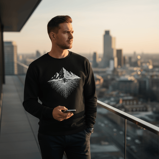 Aether Peak | The Roots Essential Organic Sweatshirt (Black)Essential Sweatshirt Black