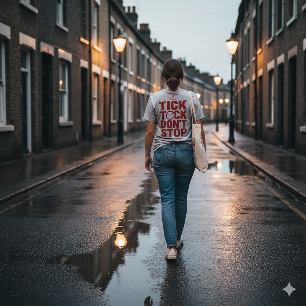 Aether Peak - Tick Tock Don't Stop - Organic Cotton Tee