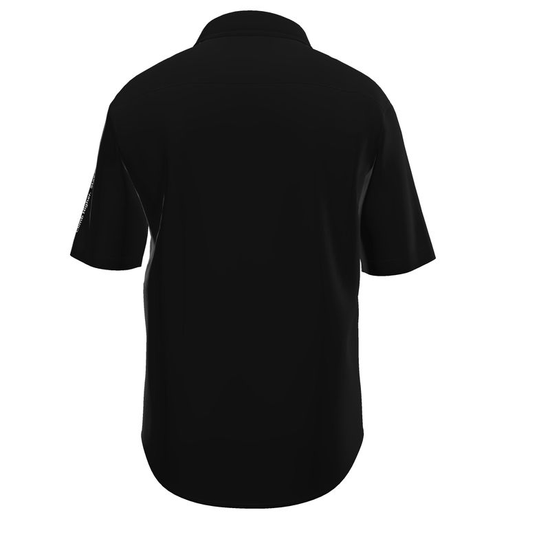 Aether Peak | Sunburst Organic Cotton Short Sleeve Shirt | Black