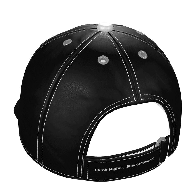 Aether Peak | The Zenith Satin Baseball Cap | Black