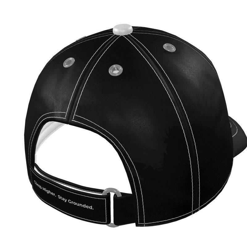 Aether Peak | The Zenith Satin Baseball Cap | Black