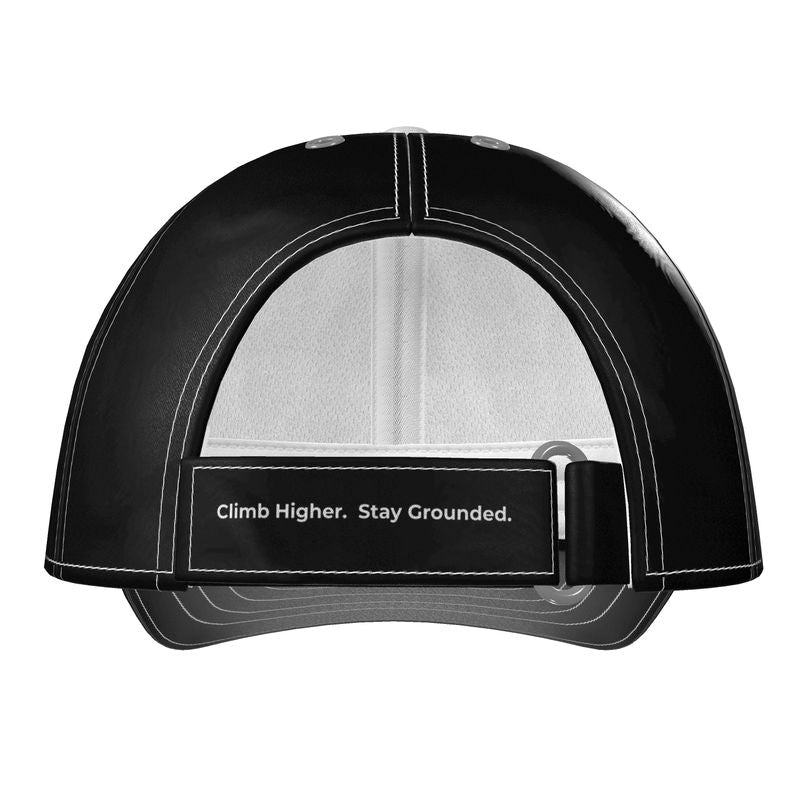 Aether Peak | The Zenith Satin Baseball Cap | Black