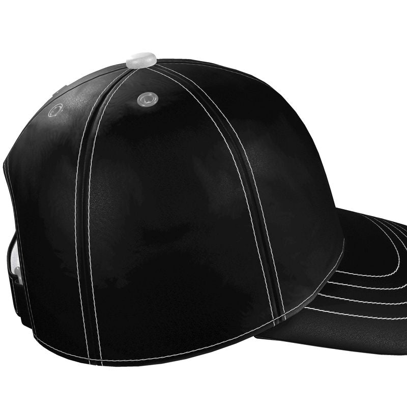 Aether Peak | The Zenith Satin Baseball Cap | Black