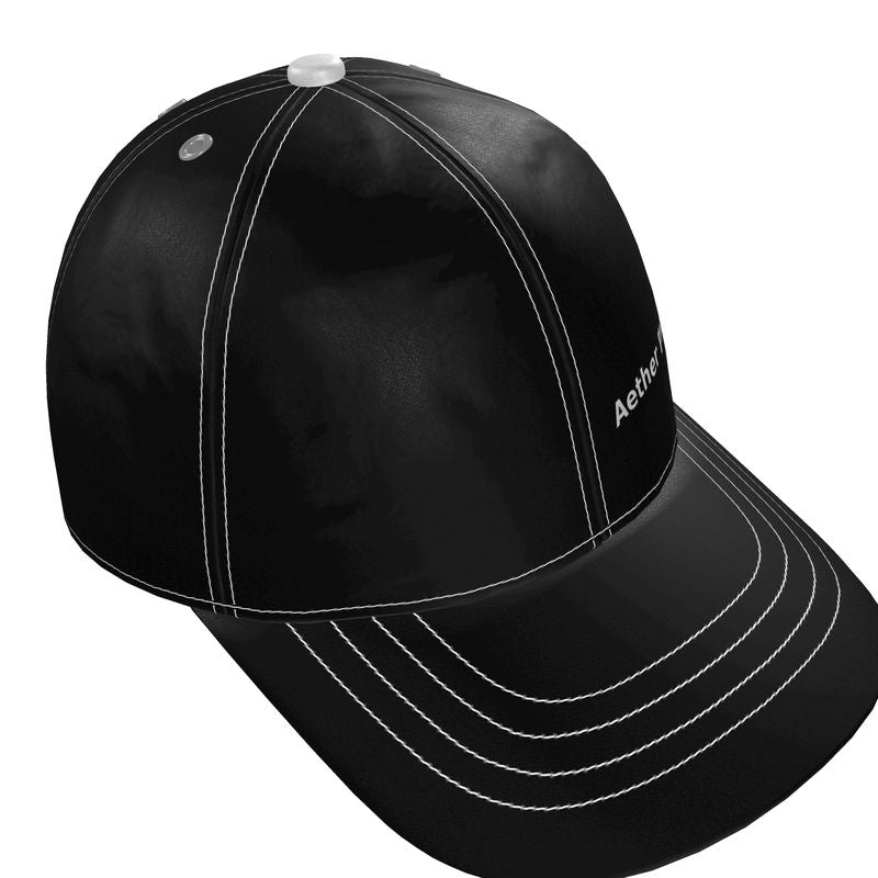Aether Peak | The Zenith Satin Baseball Cap | Black