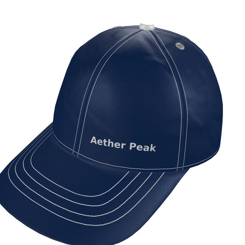 Aether Peak | The Zenith Satin Baseball Cap French Navy