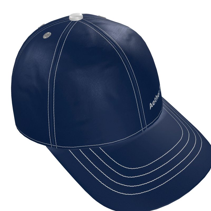 Aether Peak | The Zenith Satin Baseball Cap French Navy