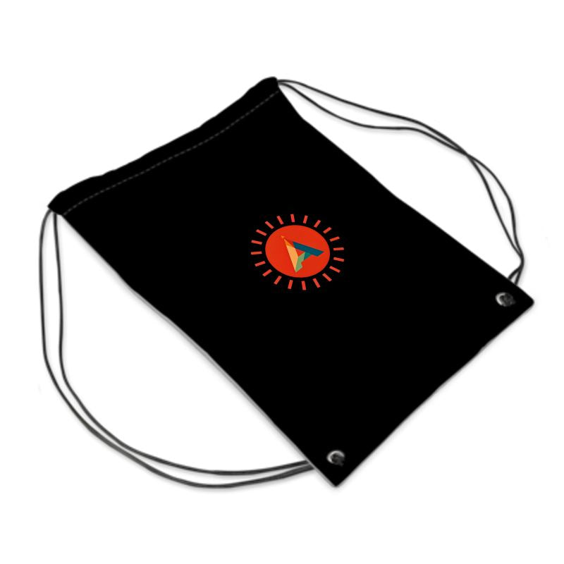 Aether Peak | The Sunburst Tokri Cotton Drawstring Bag | Black
