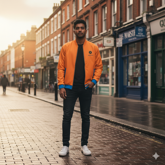 Aether Peak - Heritage Bomber - Dawn Orange & Summit Blue