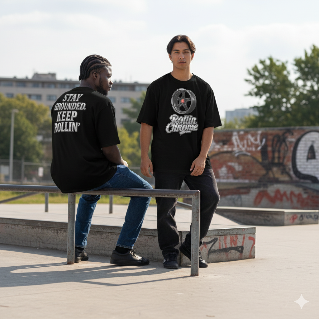 Aether Peak - Rollin' Chrome - Heavy Cotton Tee