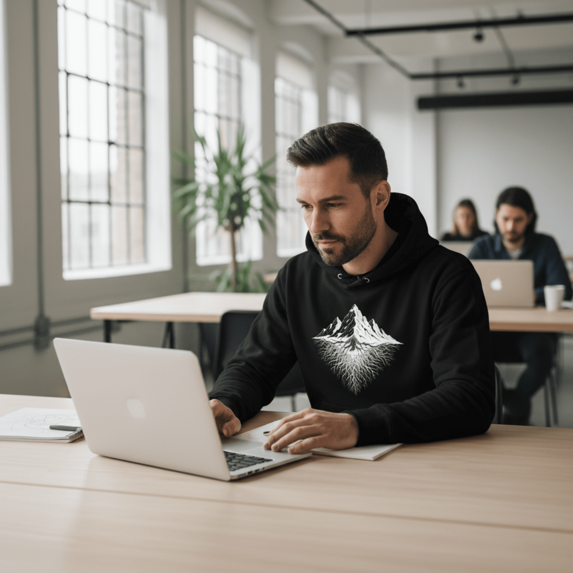 Aether Peak | The Roots Essential Eco Hoodie (Dark) - aetherpeak.co.ukAether Peak | The Roots Essential Eco Hoodie (Dark)