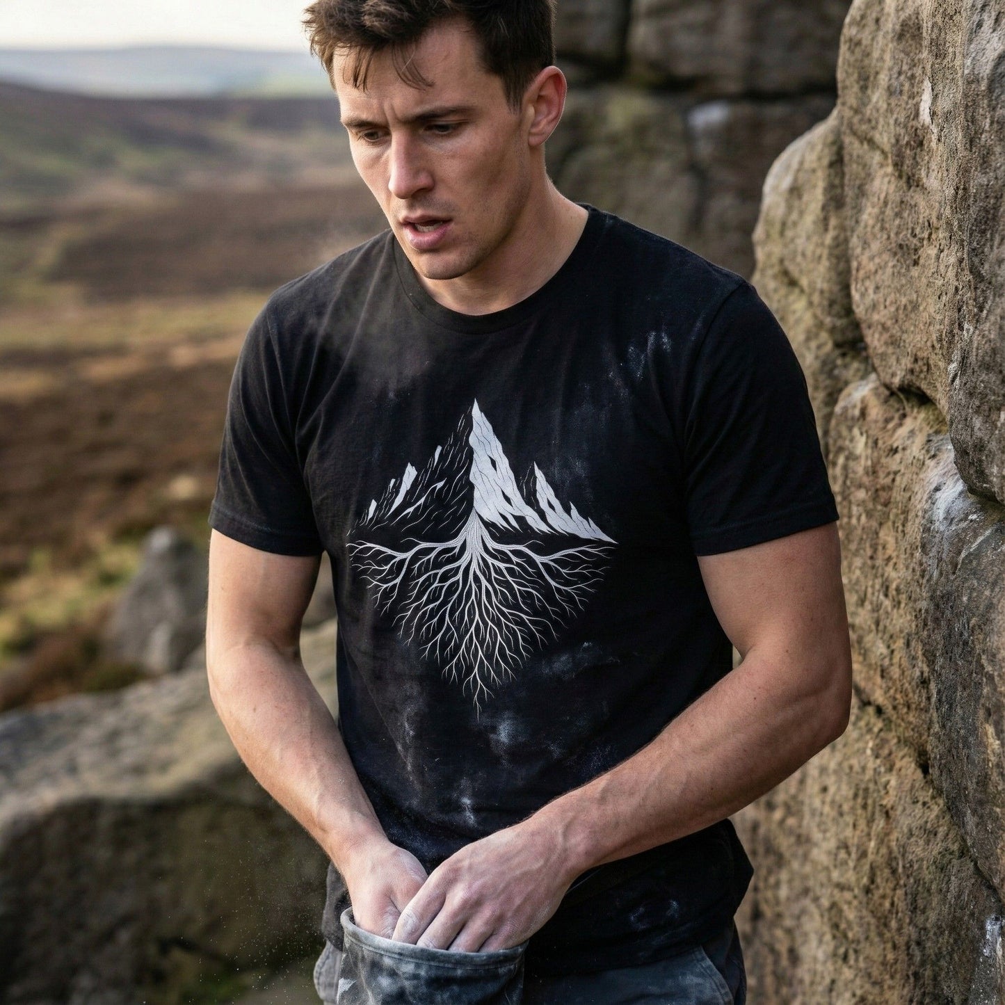 Aether Peak | The Roots Organic Cotton T-Shirt (Dark)