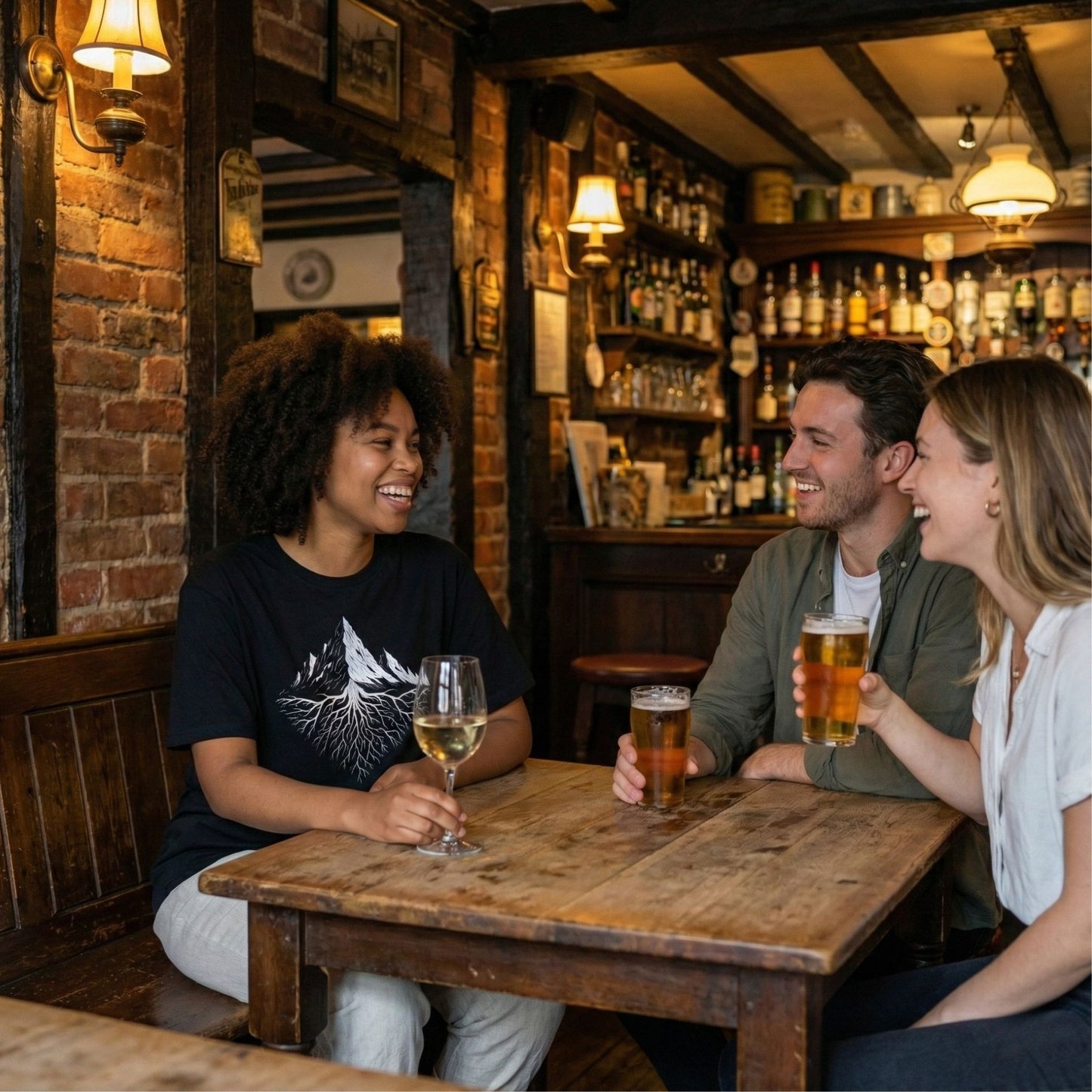 Aether Peak | The Roots Organic Cotton T-Shirt (Dark)