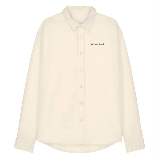 Aether Peak | The Zenith Organic Cotton Twill Overshirt (Desert Dust)