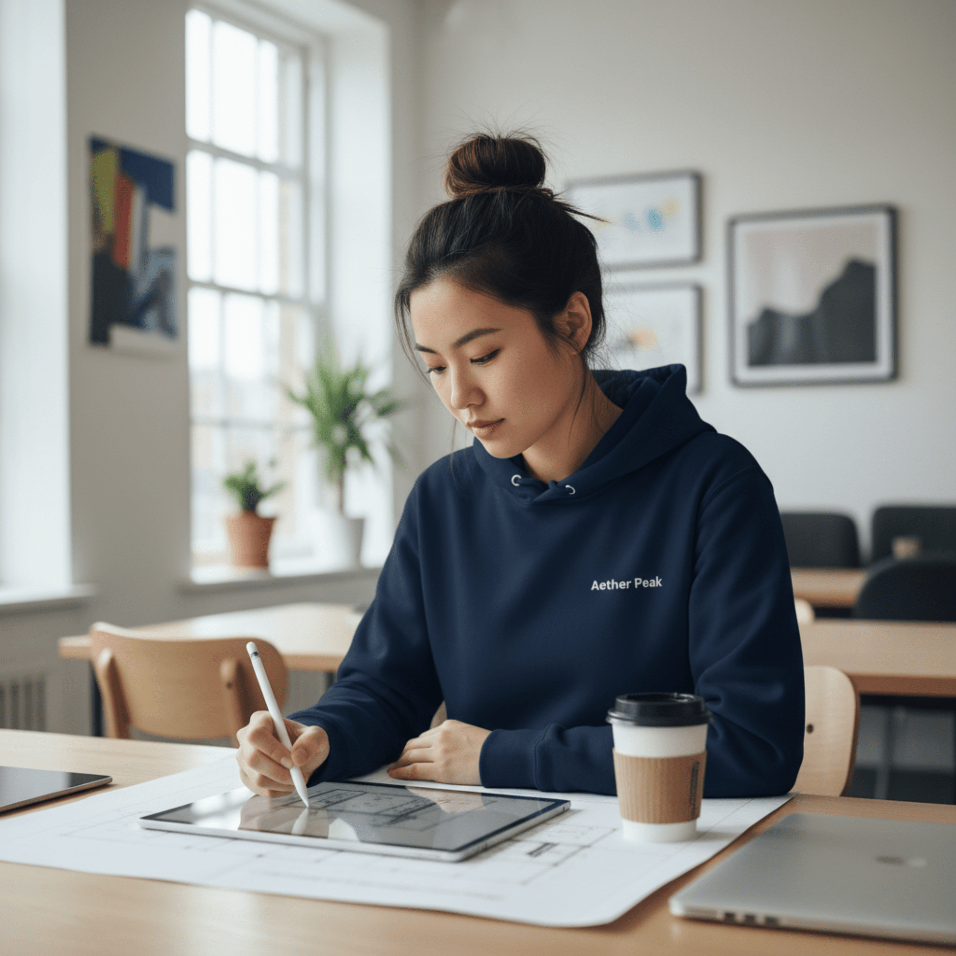 Aether Peak | The Zenith Essential Eco Hoodie (Dark) - aetherpeak.co.ukAether Peak | The Zenith Essential Eco Hoodie (Dark)