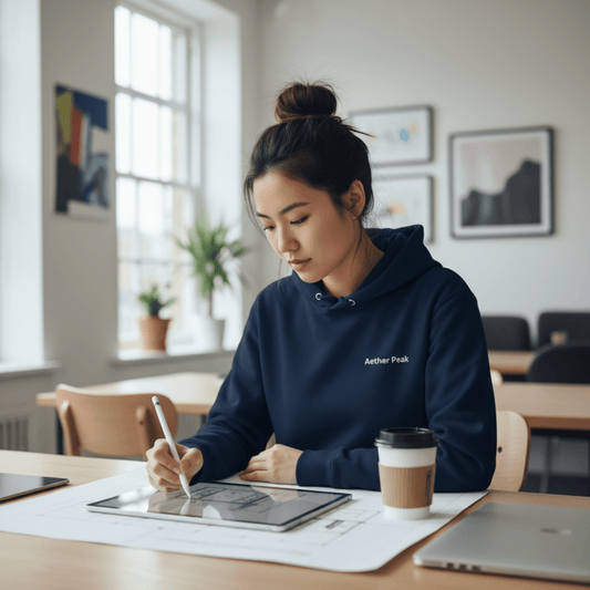 Aether Peak | The Zenith Essential Eco Hoodie (Dark) - aetherpeak.co.ukAether Peak | The Zenith Essential Eco Hoodie (Dark)