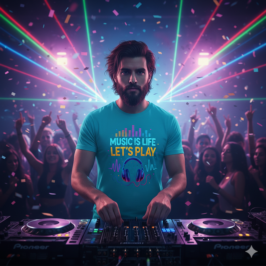 Music Is Life: Let’s Play - House Beat Tee
