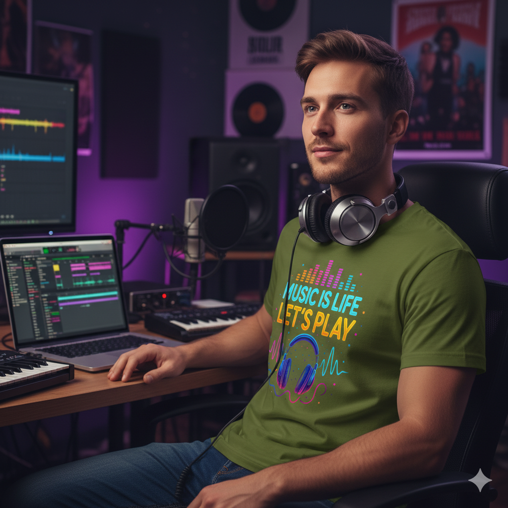 Music Is Life: Let’s Play - House Beat Tee