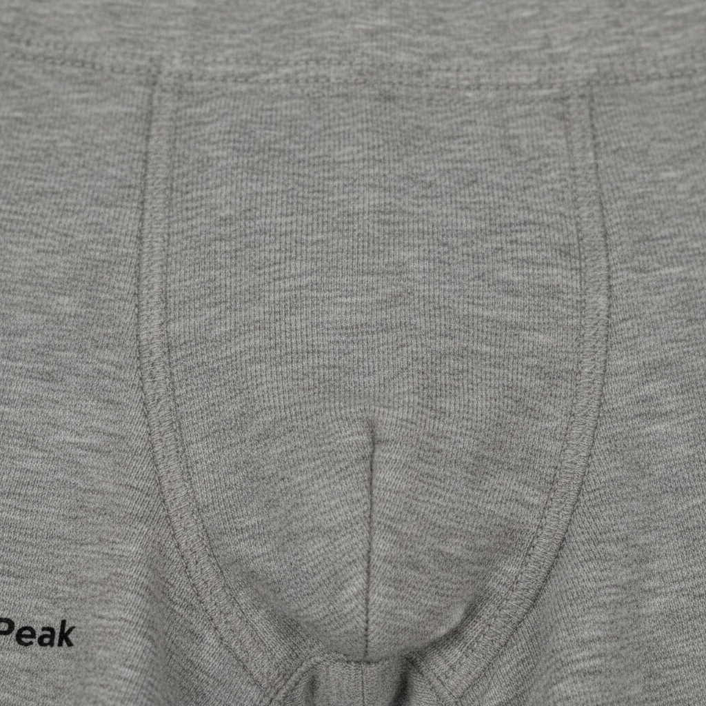 Aether Peak | The Zenith Organic Boxers | Heather Grey